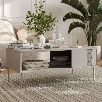 Konferenční stolek HARTSELE - béžový