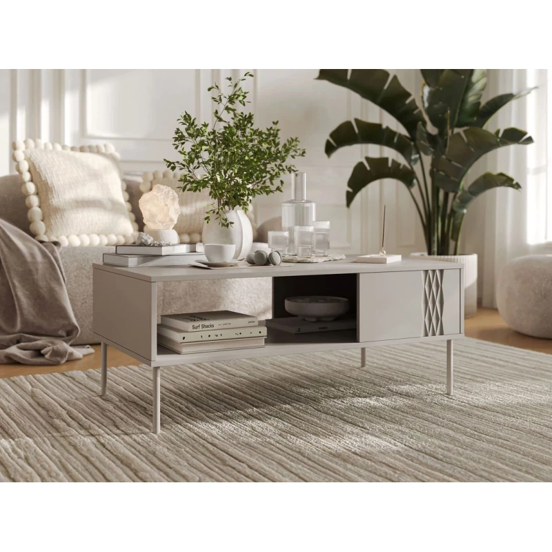 Konferenční stolek HARTSELE - béžový