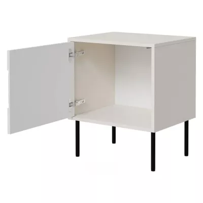 Noční stolek CLANTON - dub wotan / kašmír