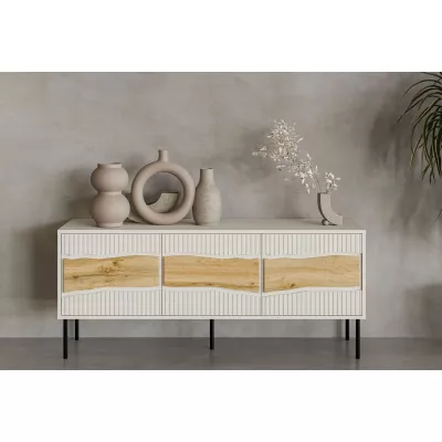 Televizní stolek CLANTON - dub wotan / kašmír