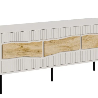 Televizní stolek CLANTON - dub wotan / kašmír