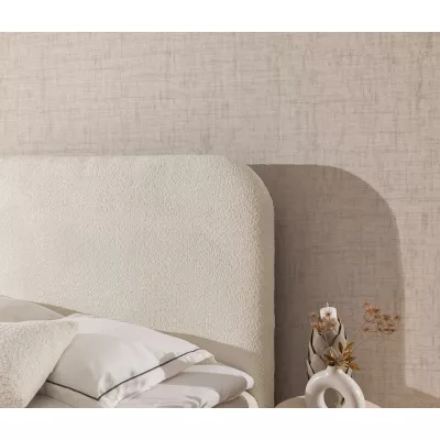 Manželská kontinentální postel 200x200 GADALUPA - hnědá + topper