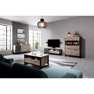 Konferenční stolek GORDO - dub sand grande / matera