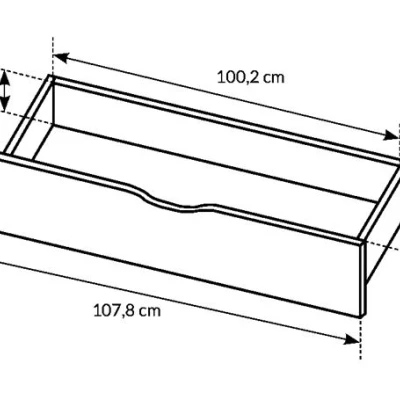 Šatní skříň se zrcadlem 220 cm GORDO - dub sand grande / matera