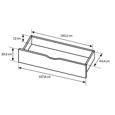 Šatní skříň se zrcadlem 220 cm GORDO - dub sand grande / matera