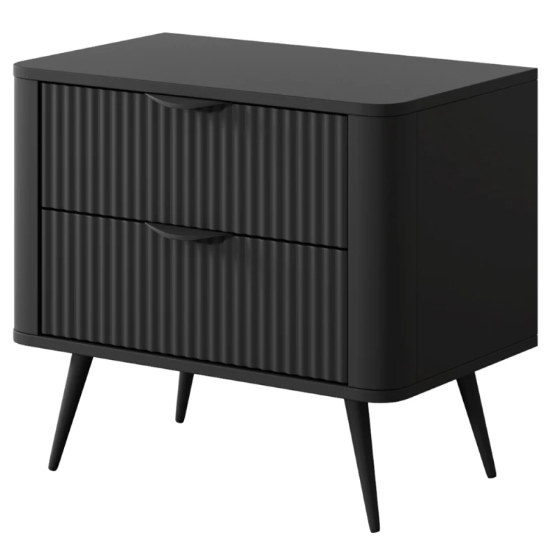 Noční stolek MOODY - černý