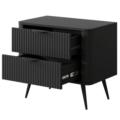Noční stolek MOODY - černý