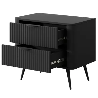 Noční stolek MOODY - černý
