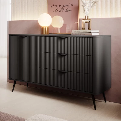 Kombinovaná komoda MOODY - černá