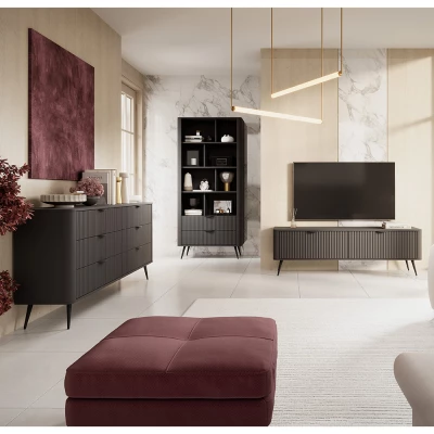 Kombinovaná komoda MOODY - černá