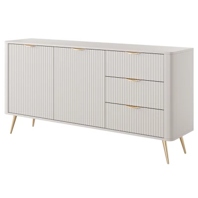 Široká kombinovaná komoda MOODY - béžová