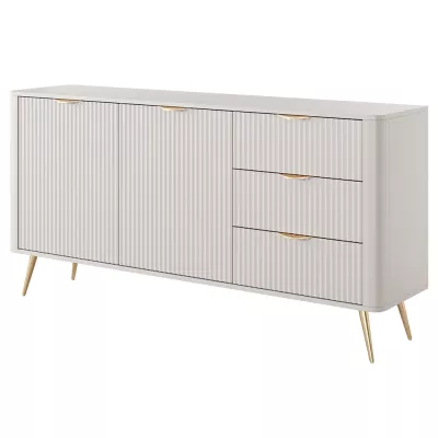 Široká kombinovaná komoda MOODY - béžová