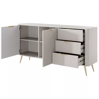 Široká kombinovaná komoda MOODY - béžová