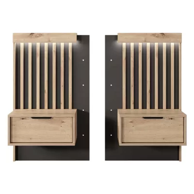 Set 2x noční stolek REFORM - dub artisan / antracitový