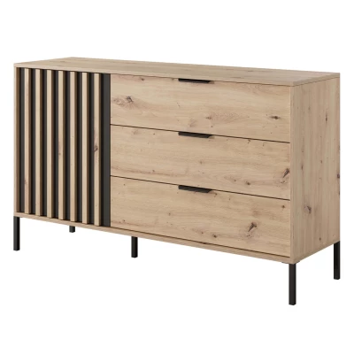 Kombinovaná komoda REFORM - dub artisan / antracitová