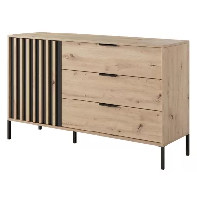 Kombinovaná komoda REFORM - dub artisan / antracitová