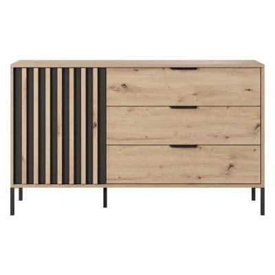 Kombinovaná komoda REFORM - dub artisan / antracitová