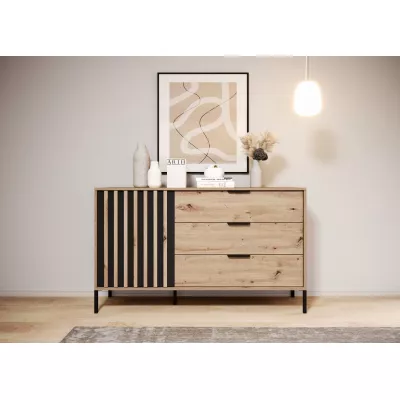 Kombinovaná komoda REFORM - dub artisan / antracitová