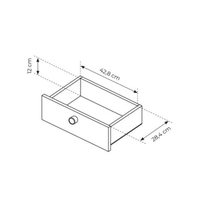 Stolek k posteli TROY - dub barista
