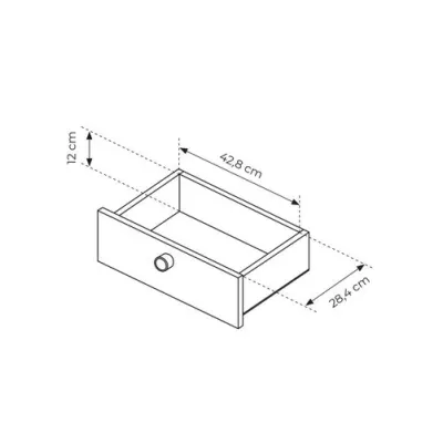 Stolek k posteli TROY - dub barista