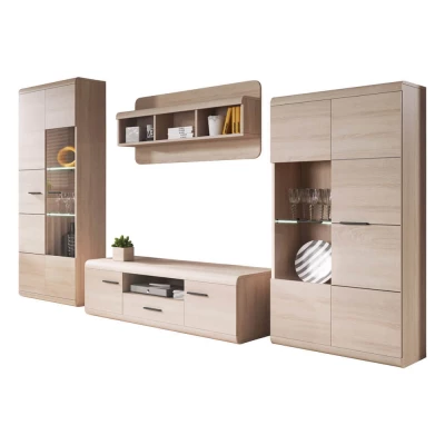 Obývací stěna LUVERNE - dub sonoma