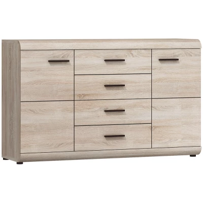 Kombinovaná komoda LUVERNE - dub sonoma