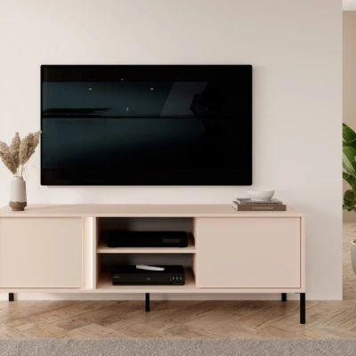 Televizní stolek 153 cm SLOCOMB - béžový