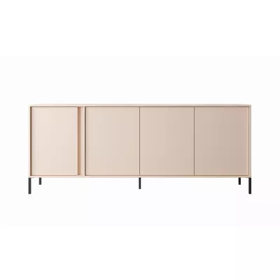 Široká komoda s dvířky 203 cm SLOCOMB - béžová