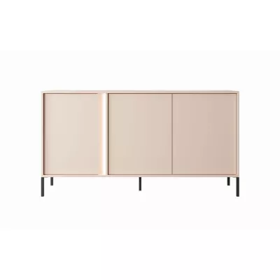 Široká komoda s dvířky 153 cm SLOCOMB - béžová