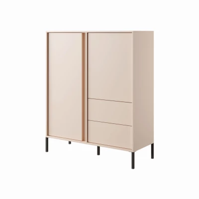 Kombinovaná vysoká komoda SLOCOMB - béžová
