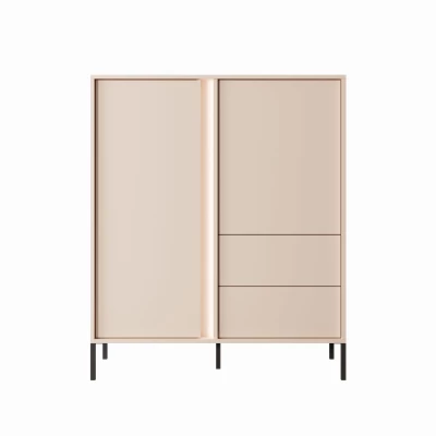 Kombinovaná vysoká komoda SLOCOMB - béžová