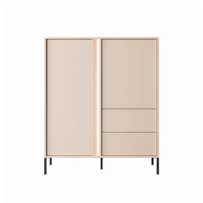 Kombinovaná vysoká komoda SLOCOMB - béžová