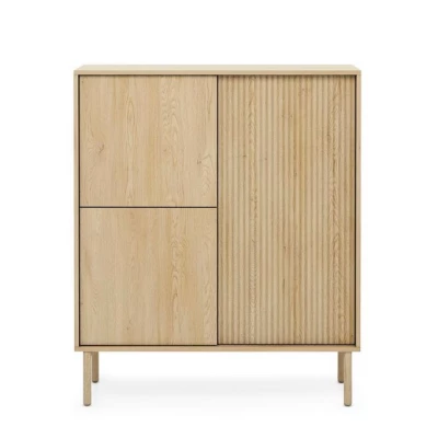 Vysoká komoda s dvířky TUSCUBIA - dub cremona