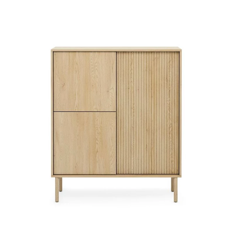 Vysoká komoda s dvířky TUSCUBIA - dub cremona