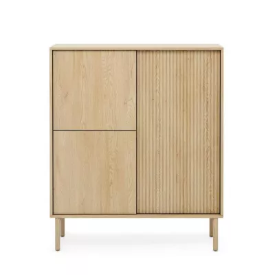 Vysoká komoda s dvířky TUSCUBIA - dub cremona