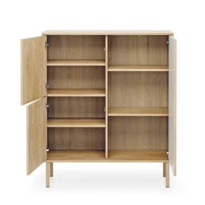 Vysoká komoda s dvířky TUSCUBIA - dub cremona