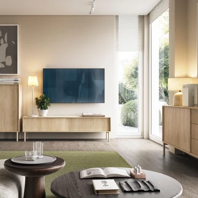 Kombinovaná komoda TUSCUBIA - dub cremona