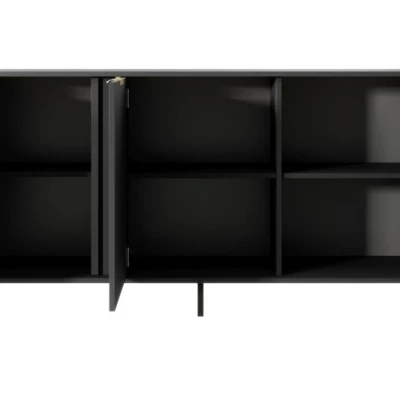 Komoda s dvířky HARTSELE - antracitová