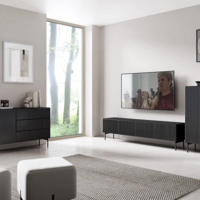 Televizní stolek BOAZ - černý