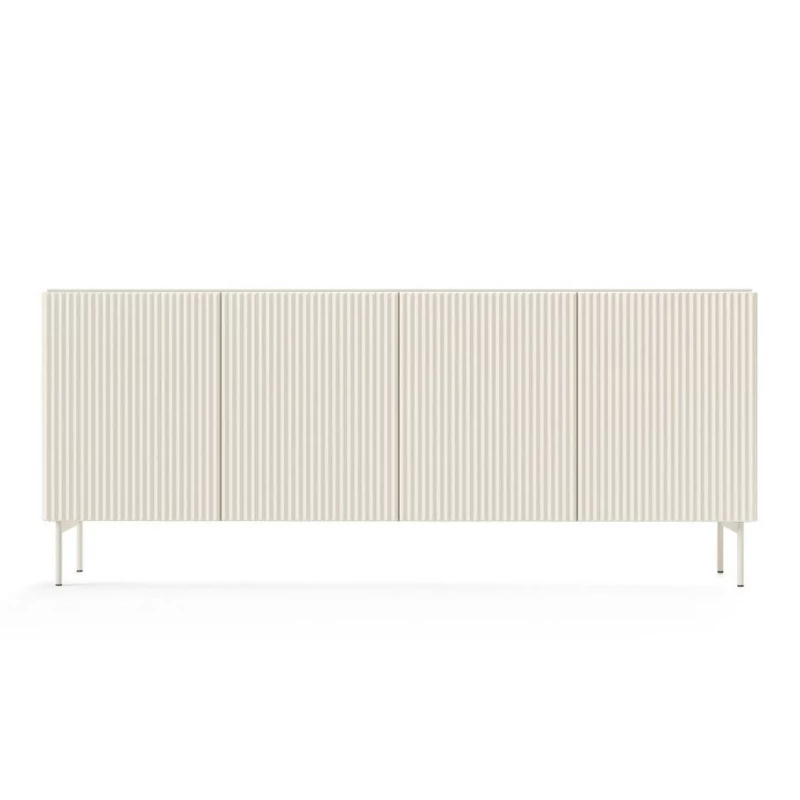 Široká komoda s dvířky BOAZ - kašmír