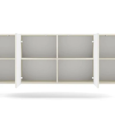 Široká komoda s dvířky BOAZ - kašmír