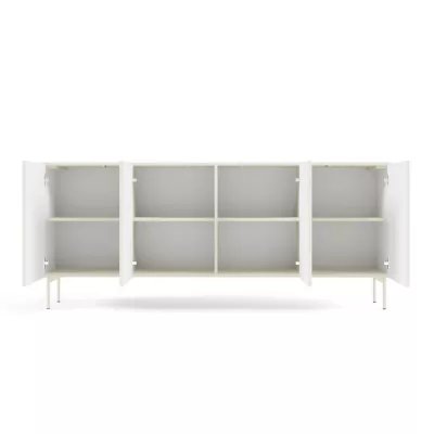 Široká komoda s dvířky BOAZ - kašmír