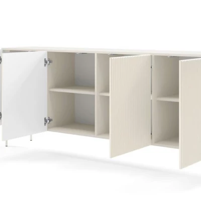 Široká komoda s dvířky BOAZ - kašmír