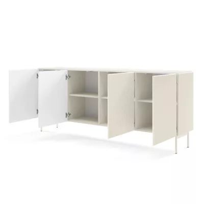 Široká komoda s dvířky BOAZ - kašmír