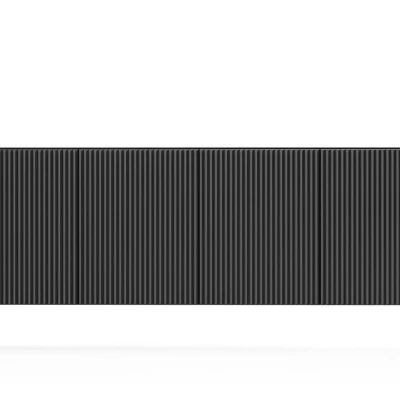 Široká komoda s dvířky BOAZ - černá