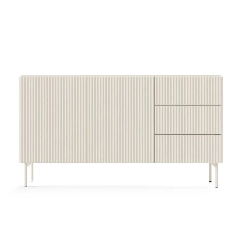 Komoda s dvířky a šuplíky BOAZ - kašmír