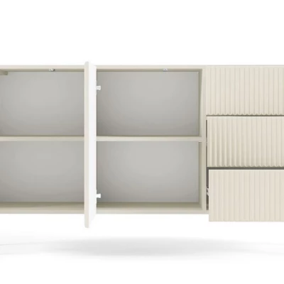 Komoda s dvířky a šuplíky BOAZ - kašmír