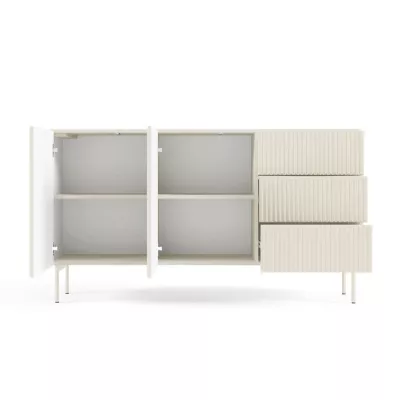 Komoda s dvířky a šuplíky BOAZ - kašmír