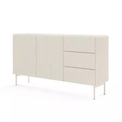 Komoda s dvířky a šuplíky BOAZ - kašmír