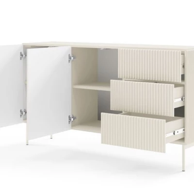 Komoda s dvířky a šuplíky BOAZ - kašmír